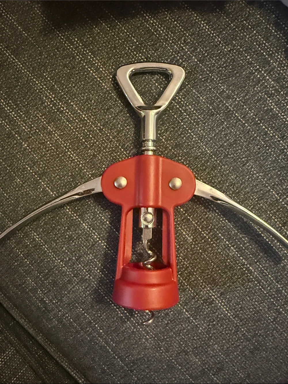 Wine opener with bottle cap opener, Pampered Chef
